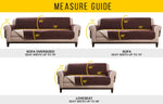 Durable sofa couch cover neatly fitted over a couch, protecting the furniture and giving it a fresh, clean look