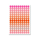 Funny Quotes Art - Modern Inspirational Poster featuring a gradient dot pattern in pink, orange, and red for abstract wall decor.