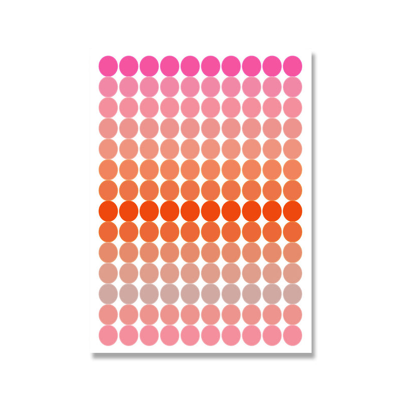 Funny Quotes Art - Modern Inspirational Poster featuring a gradient dot pattern in pink, orange, and red for abstract wall decor.