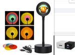 Sunset Projection Lamp - Adjustable Decor with color filters and projector pairing, ideal for immersive lighting and home ambiance.